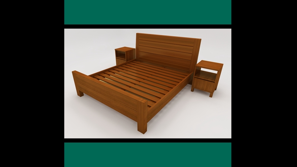 Desain Furniture - Desain 3D + 2D Gambar Kerja Furniture - 4