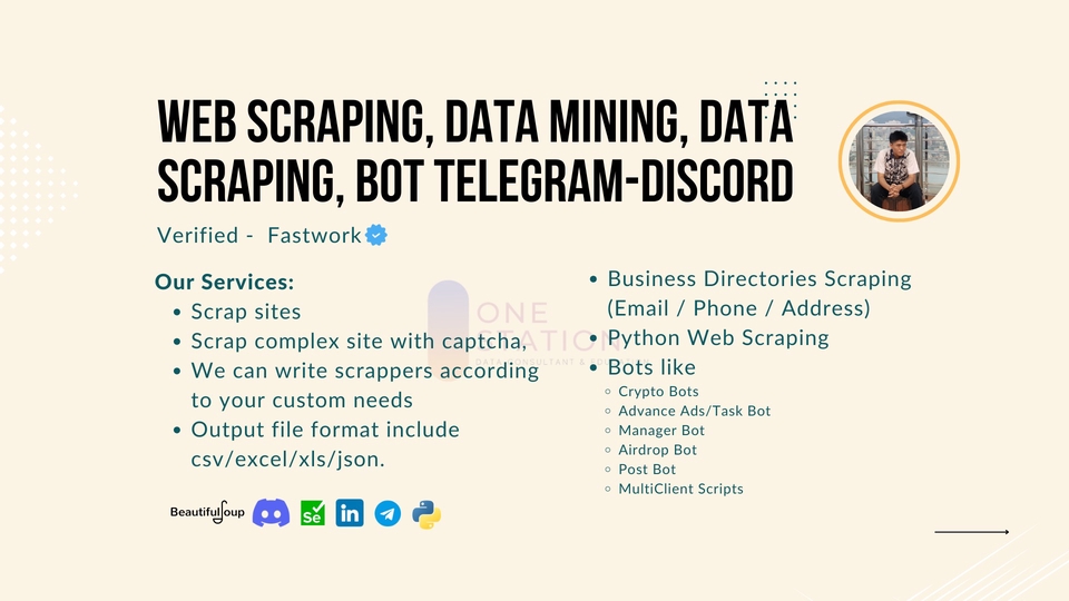 Jasa Lainnya - Web Scraping, Data Mining Python, Data Crawling, Bot Telegram - 1