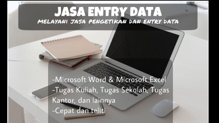 Jasa Input Berbagai Jenis Data Entry Online - DATA ENTRY MS. WORD DAN MS. EXCEL (TUGAS, JURNAL, PEKERJAAN, DSB)