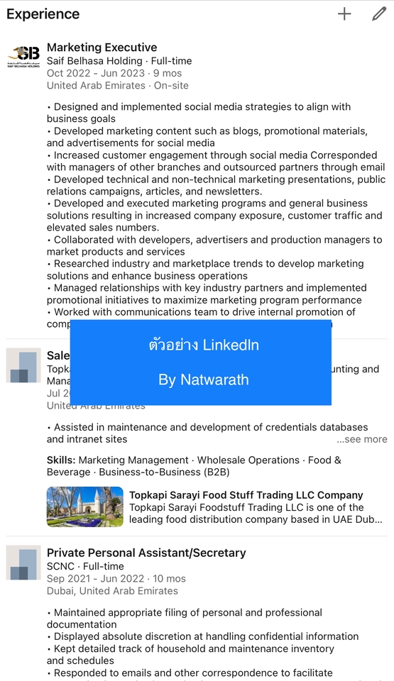 อื่นๆ - รับออกแบบ Resume, CV และ Linkedln (ENG) ประสบการณ์ทำงานต่างประเทศกับบริษัทต่างชาติมากกว่า 3 ปี - 9
