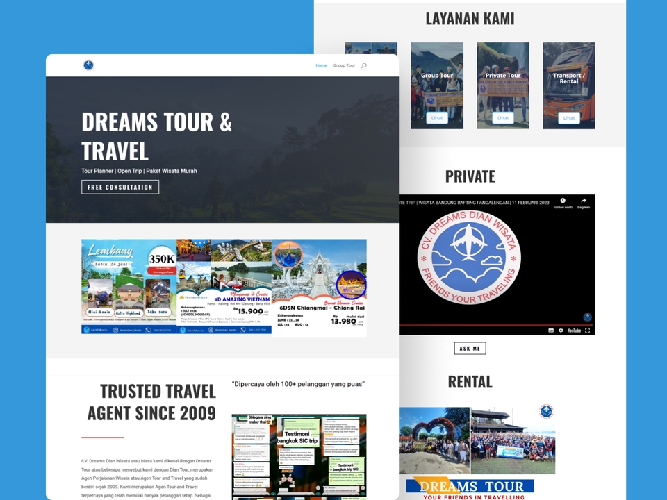 Web Development - Jasa Pembuatan Company profile dan Landing page Website development Wordpress DIVI Laravel - 2