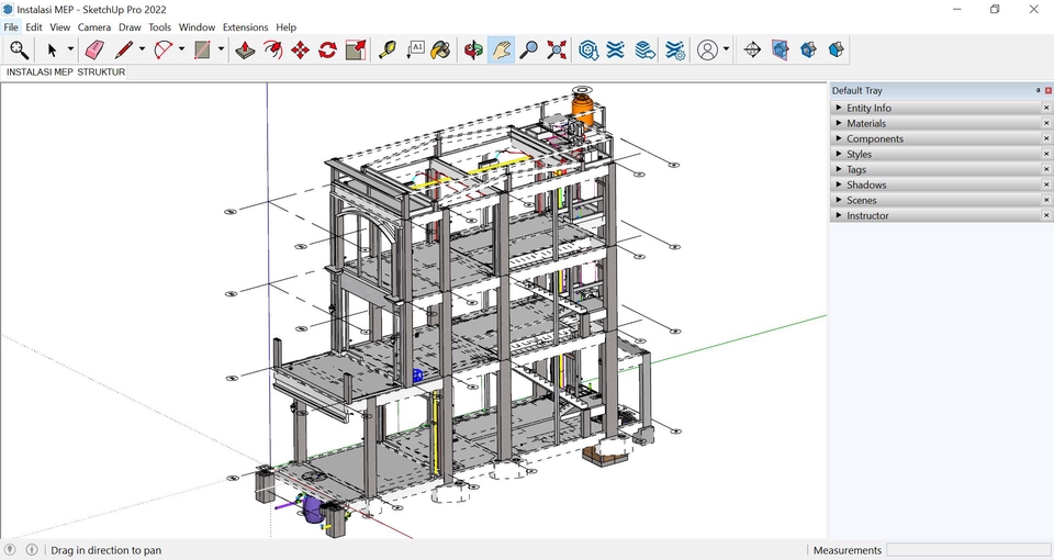 Desain 3D Struktur Bangunan Rumah Minimalis, Jasa Gambar 3D Arsitektur