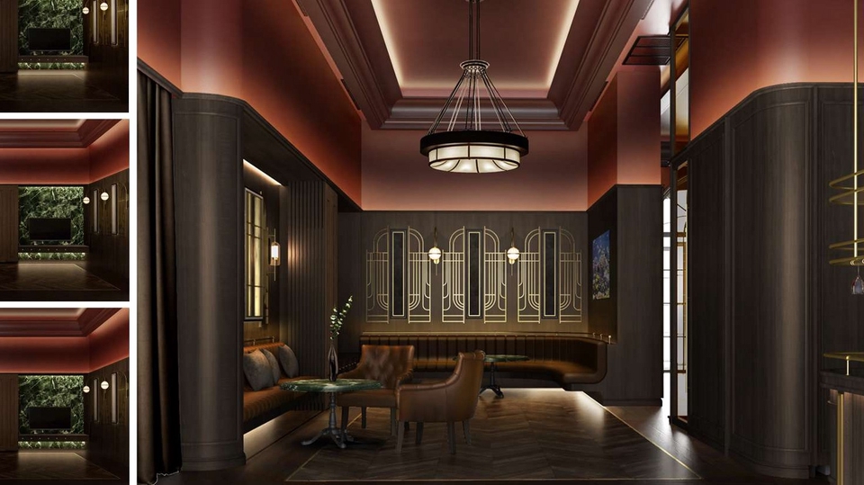 รับออกแบบตกแต่งภายในบ้านสไตล์โมเดิร์น หรูหรา