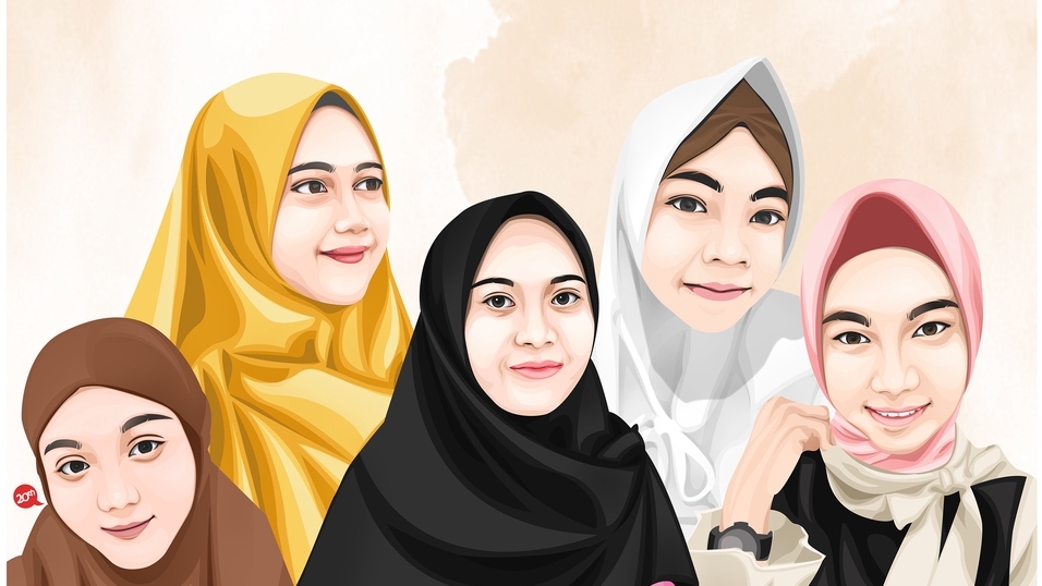 Gambar Potret - DESAIN VECTOR / VEXEL / KARIKATUR 24 JAM JADI - 8