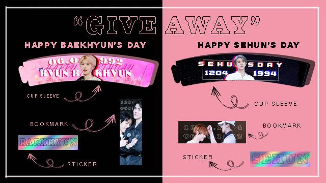 รับทำ giveaway เกาหลี ของแจกแบคฮยอน เซฮุน