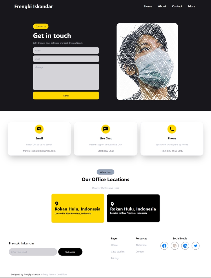 Web Development - Pembuatan jasa landing dan website page personal dan organisasi. Reactjs, Tailwind - 4
