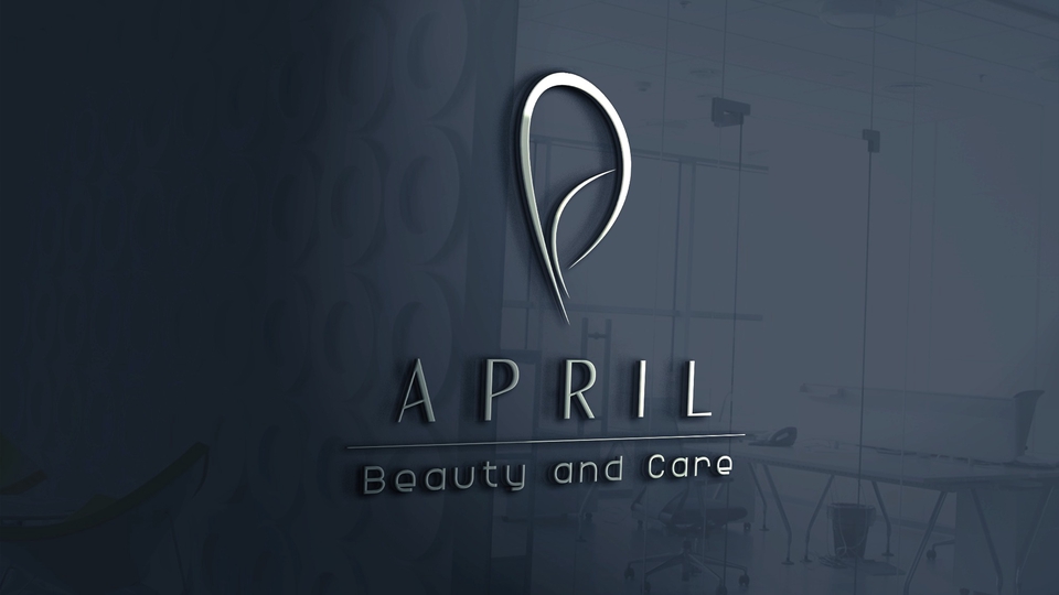 Desain logo untuk salon kecantikan dengan nama APRIL Beauty and Care