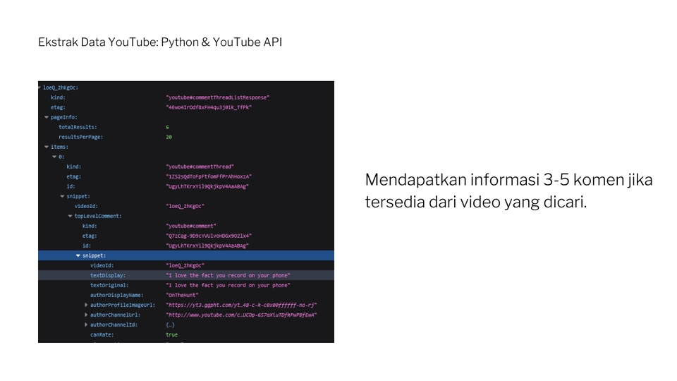 Analisis Data - Ektraksi data Dari YouTube - 5