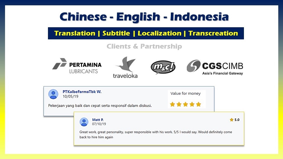 Penerjemahan - Chinese/English Translation CERTIFIED 中英印翻译 - 1