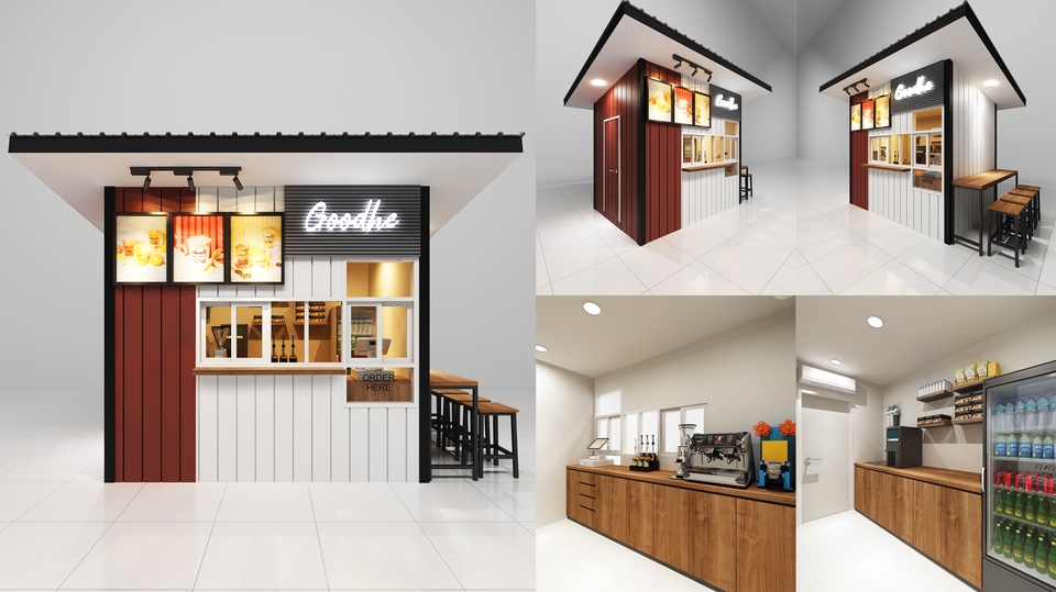 3D & Perspektif - JASA DESAIN INTERIOR CAFE DAN FOODCOURT - 10