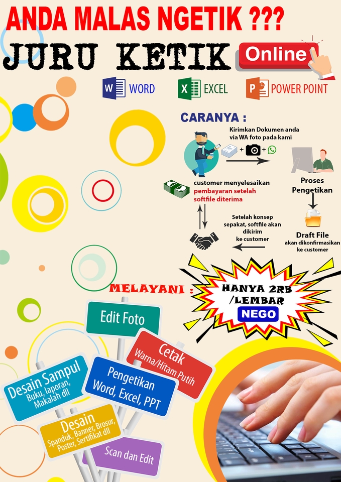 Jasa Pengetikan Word Excel Power Point Dll 