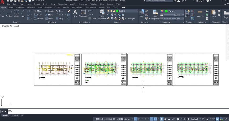 CAD Drawing - DENAH LANTAI DAN DED LENGKAP - 2