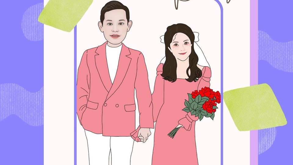 วาดภาพการ์ตูน - รับวาดรูปการ์ตูน   รูปมินิมอล  ตามแบบ - 1