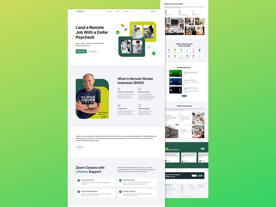 Desainer UI UX Indonesia berpengalaman membuat mockup mobile aplikasi dan desain web.