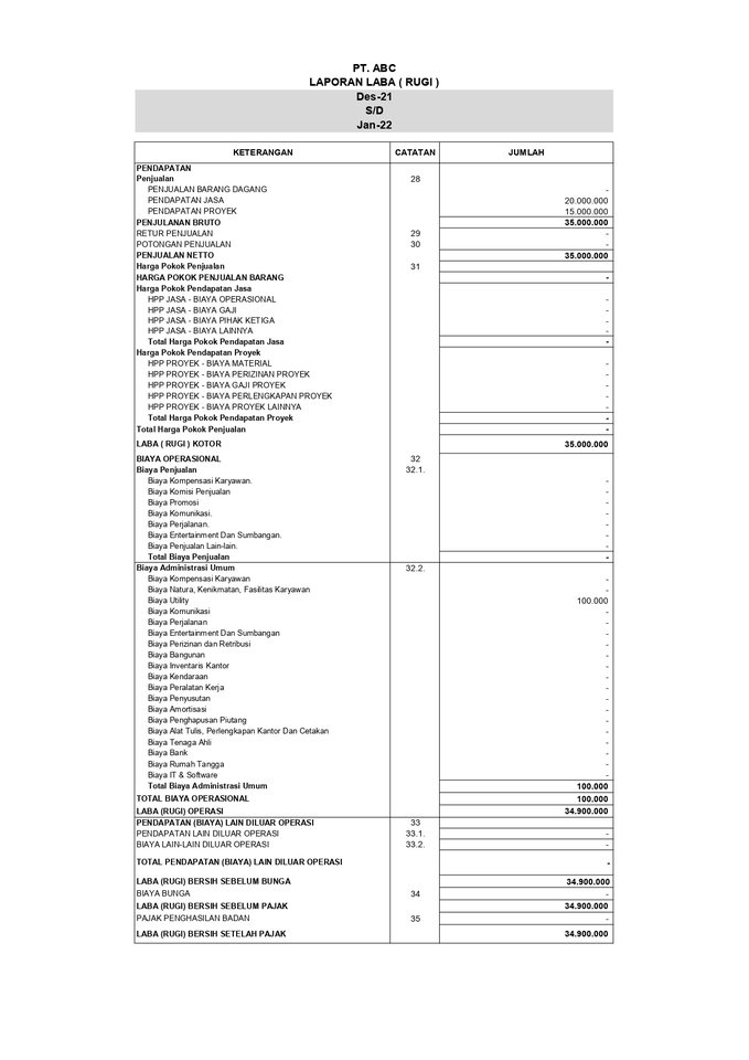 Akuntansi dan Keuangan - JASA PEMBUKUAN DAN PEMBUATAN LAPORAN KEUANGAN DAN KONSULTASI PERPAJAKAN - 11