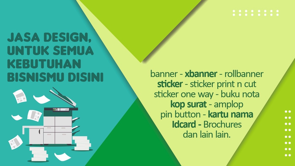 JASA DESIGN SPANDUK, ROLLBANNER, XBANNER, BILLBOARD DAN LAIN LAIN