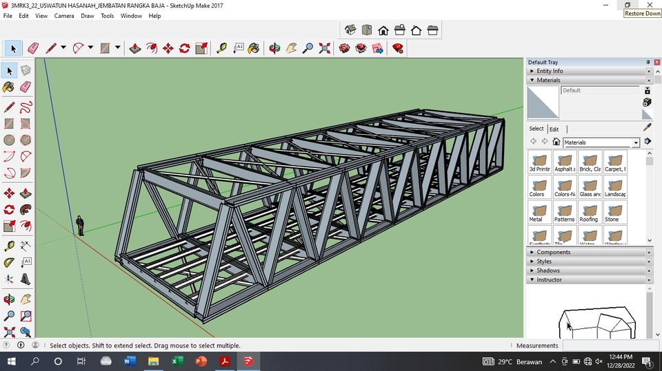 3D & Perspektif - gambar 3D dengan Sketchup  - 2