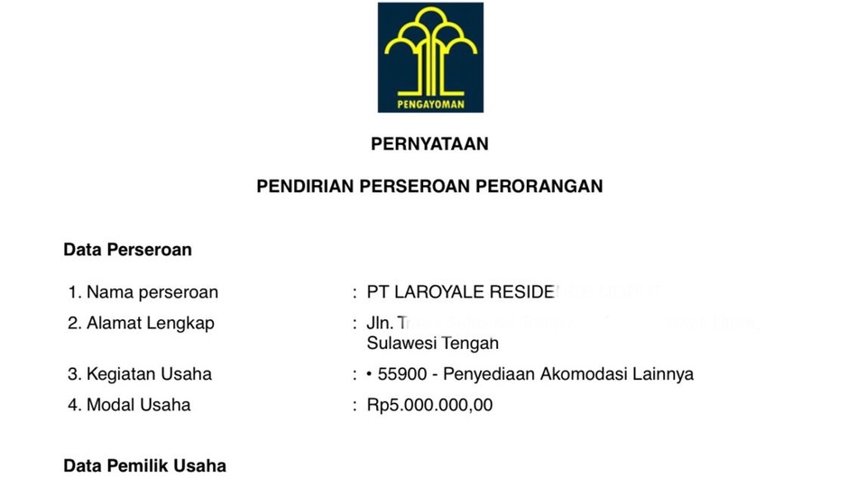 Hukum - Pendirian PT Perorangan, Pembuatan Izin NIB, NPWP - 4