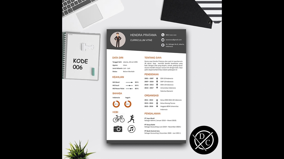 Portfolio & Resume - Desain CV/Resume Menarik Portofolio Professional ( 1x 24 jam ) - 7