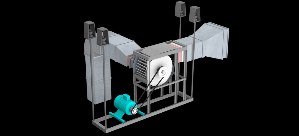 3D & Perspektif - 3D MODEL SISTEM PENDINGIN,CHILLER - 11