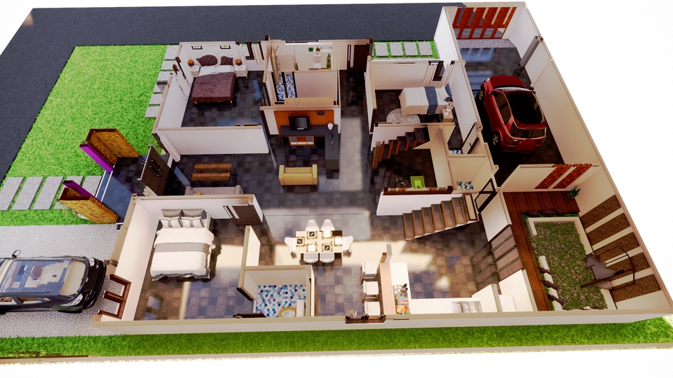 CAD Drawing - Jasa Gambar Rumah 2D dan 3D. - 3