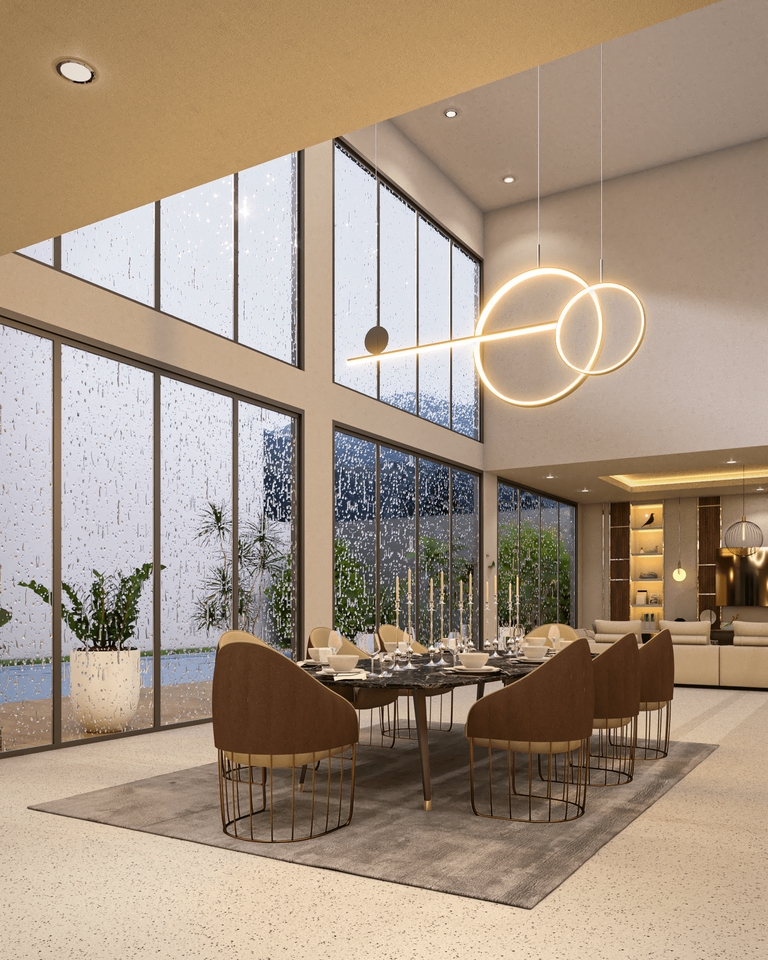 Jasa desain interior rumah minimalis dengan 3D rendering untuk hunian modern dan nyaman.