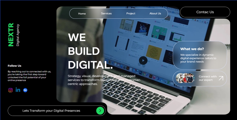 Desain UI UX website dengan konsep modern dan profesional untuk meningkatkan pengalaman pengguna.