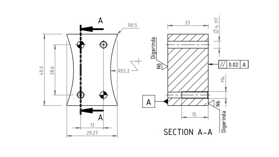 CAD Drawing - MENGGAMBAR 2D BAGIAN MEKANIK DENGAN AUTOCAD SOLIDWORKS REVISI TAK TERBATAS - 15