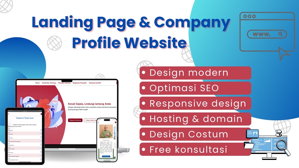 Jasa Pembuatan Website Terbaik dan Profesional - Landing Page Company Profile 
