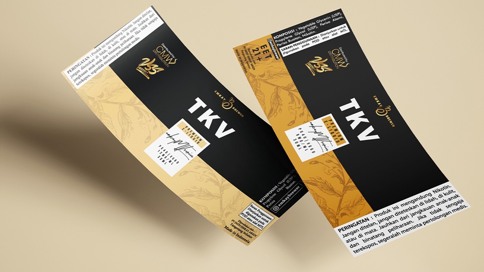 Label & Kemasan - Desain Label & Packaging Produk E-liquid Vape - 15