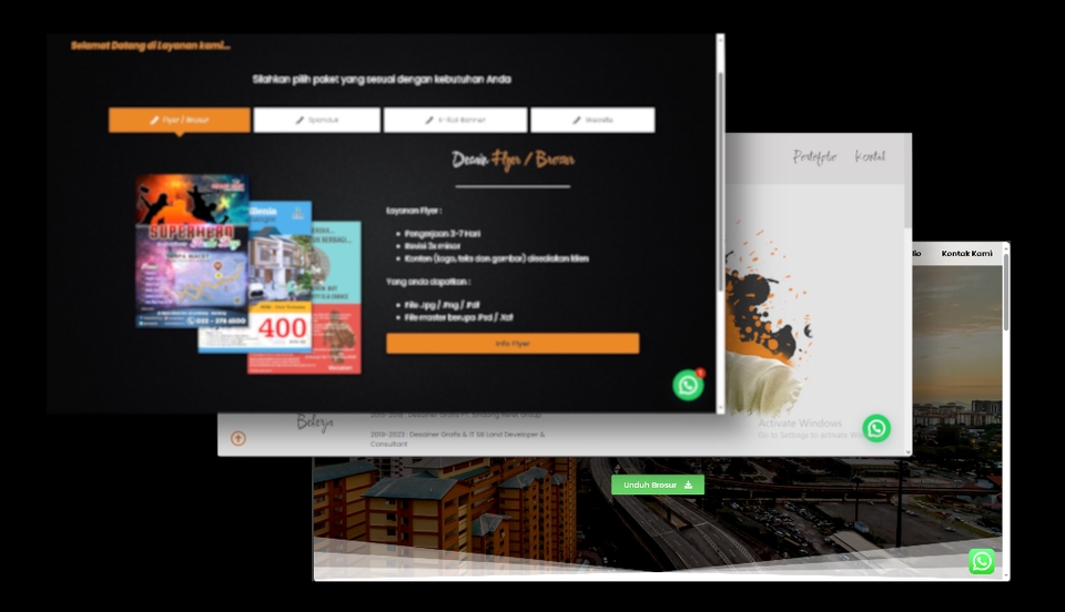 Jasa pembuatan website profesional untuk perusahaan dengan desain modern dan responsive.