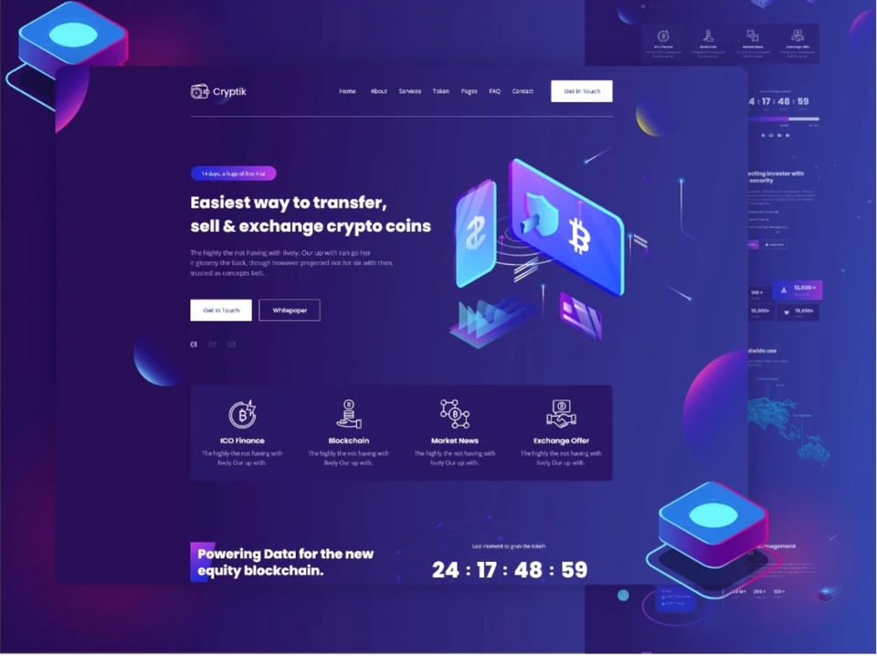 Web Development - รับออกแบบเว็บไซต์สำหรับโครงการ Crypto Currency มีระบบขาย ICO และ Airdrop - 8