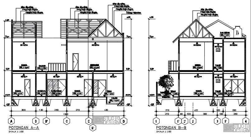 CAD Drawing - Gambar  CAD 2D IMB 1 Hari Jadi ( 6000rb/m2  NEGO ) - 4