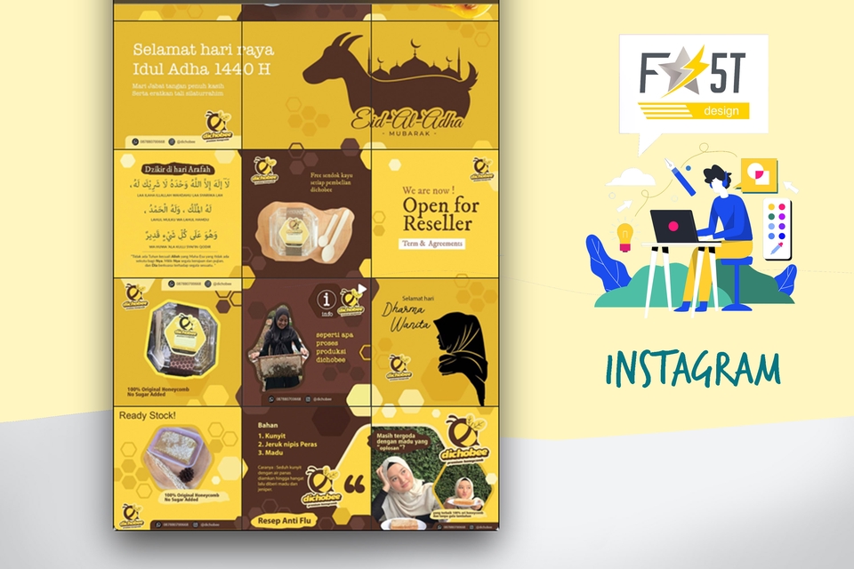 Banner Online - Paket Percobaan Design Feed Story Caption Instagram - 4