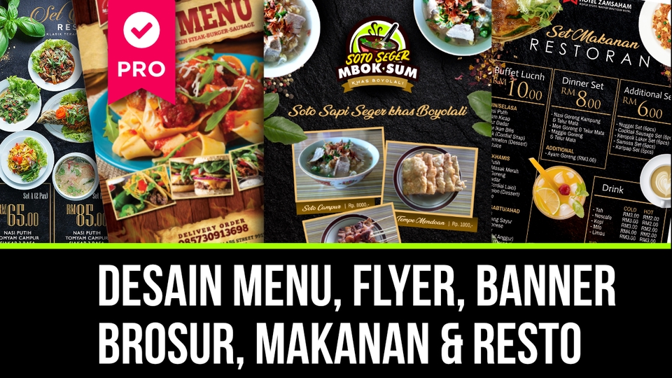  Desain  Menu Makanan Resto Kuliner REVISI UNLIMITED 