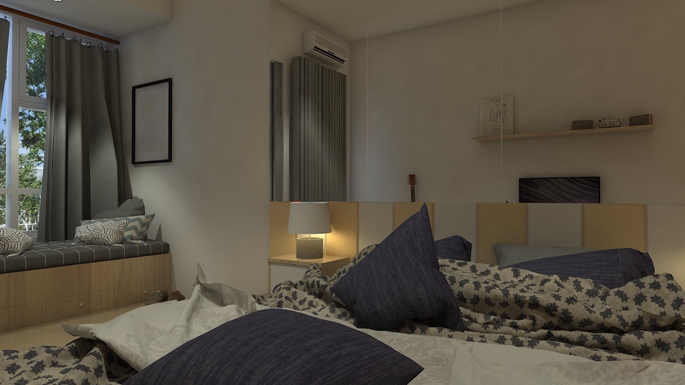 3D & Perspektif - 3D DESAIN MODELING DAN RENDERING INTERIOR APARTEMEN MURAH! - 7