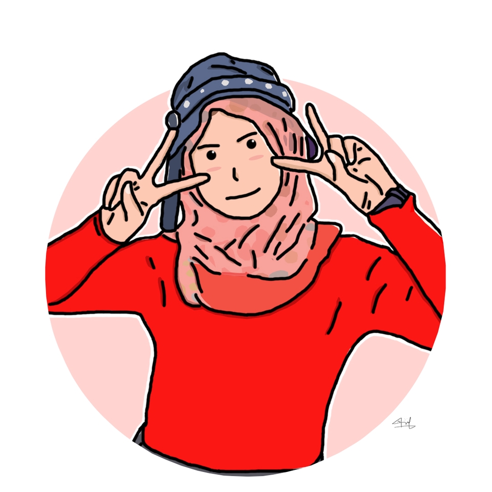 Gambar Potret - Desain Minimalist Avatar / Cartoon Style - 4