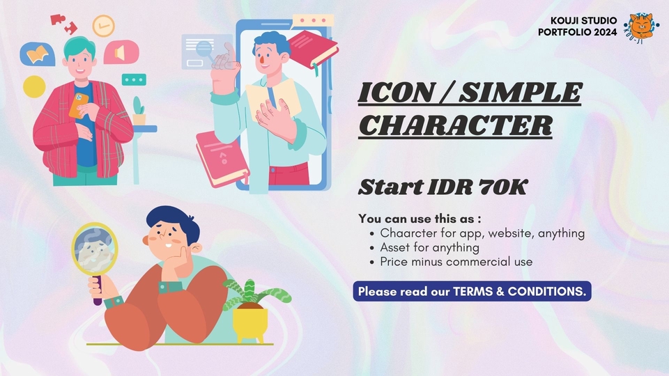 Gambar dan Ilustrasi - Desain Ilustrasi (Icon Character/Vector) Cepat, Murah, dan Berkualitas - 2