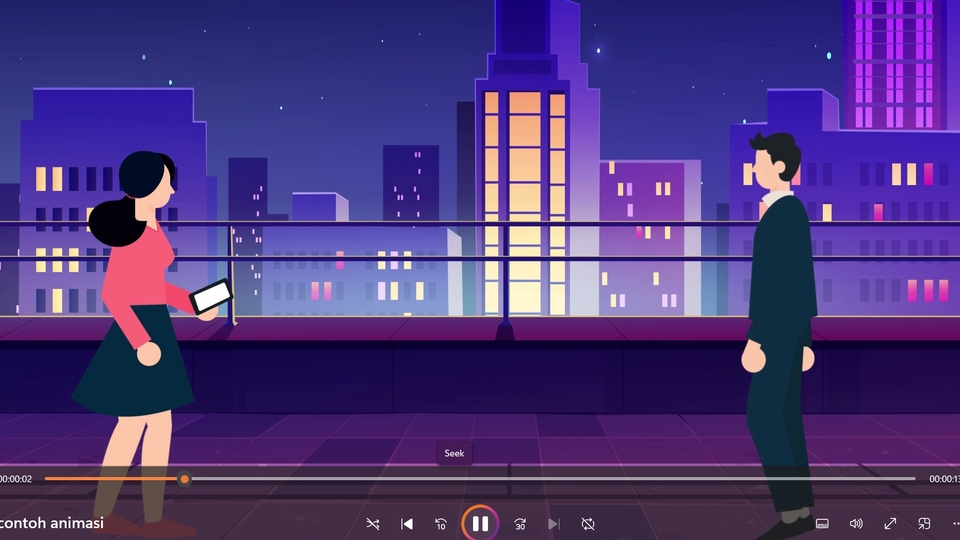 Jasa motion graphic untuk animasi, konten digital, video tutorial, slide presentasi, dan iklan.