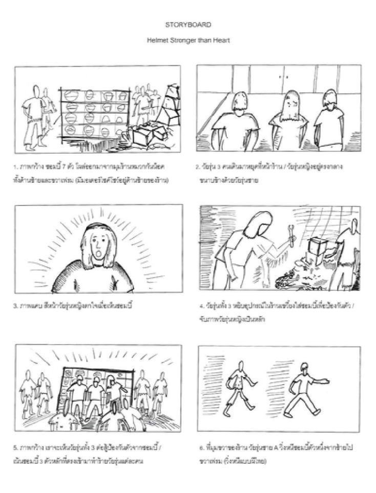 วาด/ออกแบบสตอรี่บอร์ด - บริการวาด Storyboard - 5
