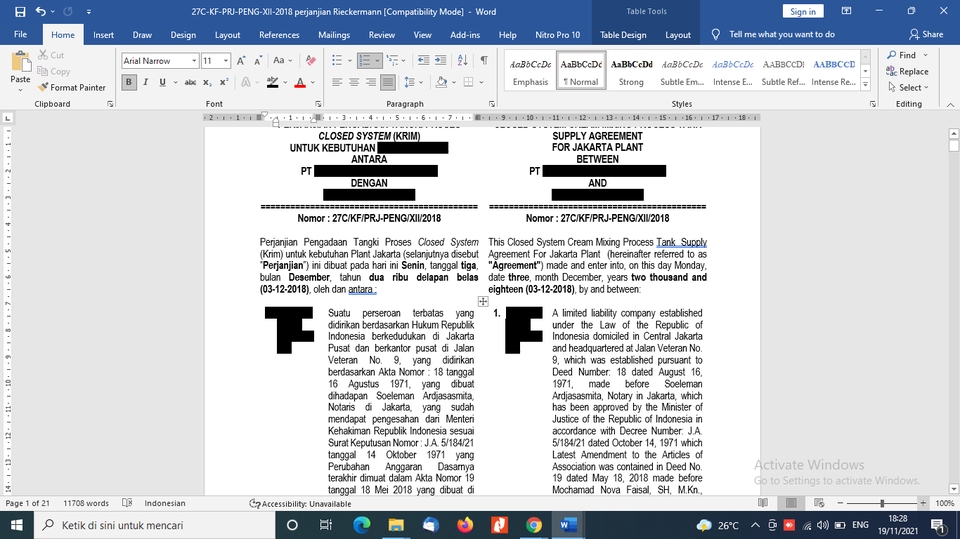 Hukum - Penyusunan Perjanjian dan Konsultasi Atas Perjanjian (Bonus Memorandum Of Understanding (MoU)) - 6