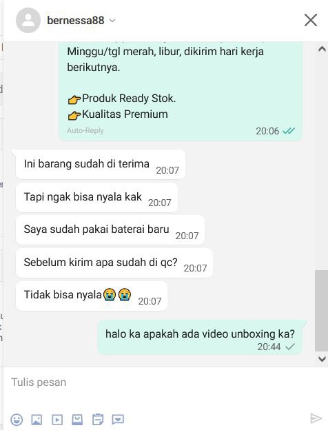 Jasa admin Instagram online shop, balas chat pelanggan, produk tidak berfungsi.