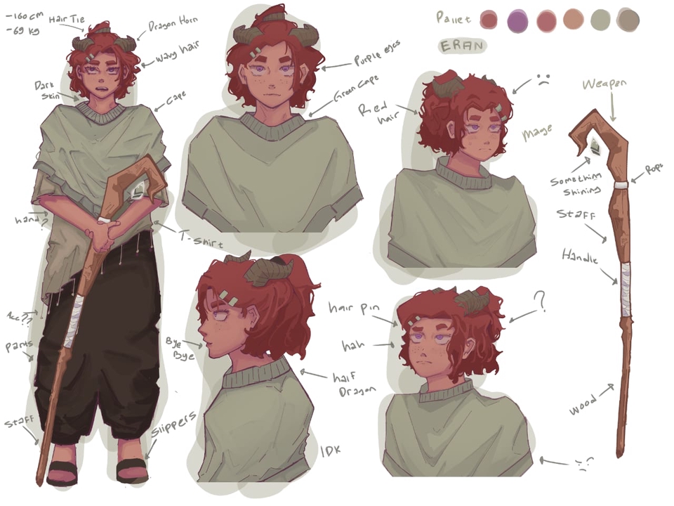 Jasa desain karakter, desain karakter kartun, desain karakter game, karakter monster, desain karakter fantasi, character design services.