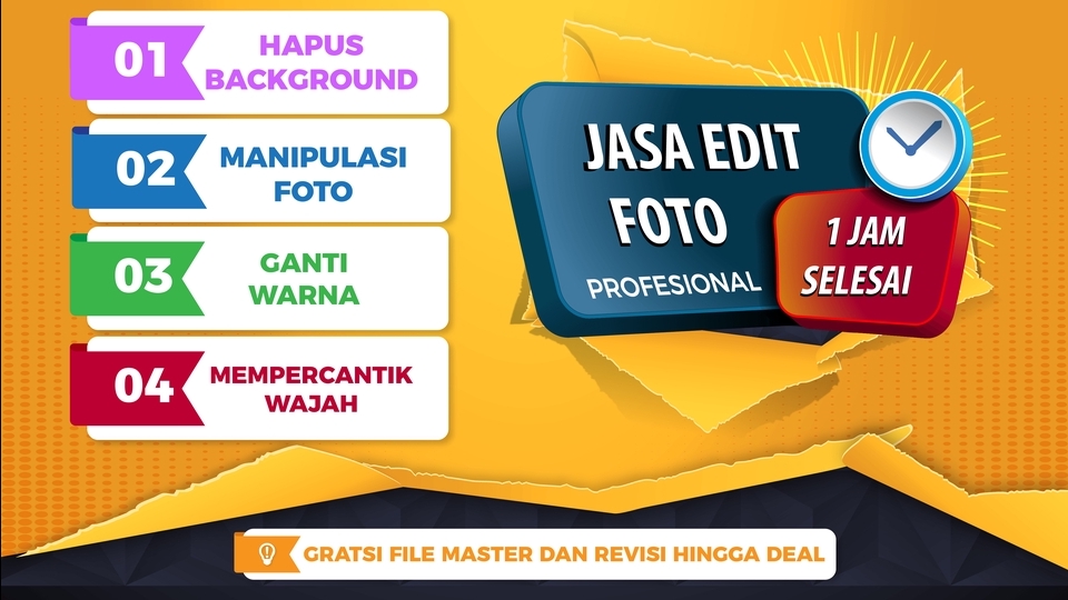 Edit Gambar & Photoshop - Editing Profesional 1 Jam Selesai | Edit Foto | Manipulasi Foto | Foto Weding - 1