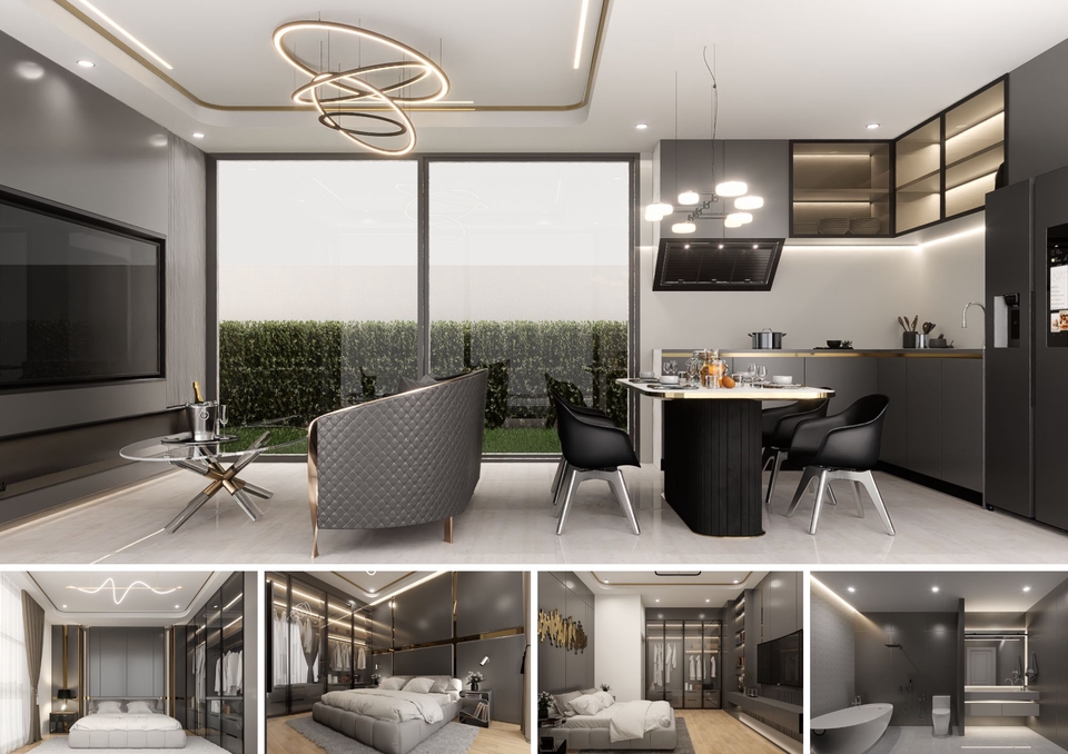 3D Perspective - รับออกงานภายนอกและภายในทุกประเภท บ้าน อาคาร คอนโด และอื่นๆทุกประเภท (Exterior&Interior) - 3