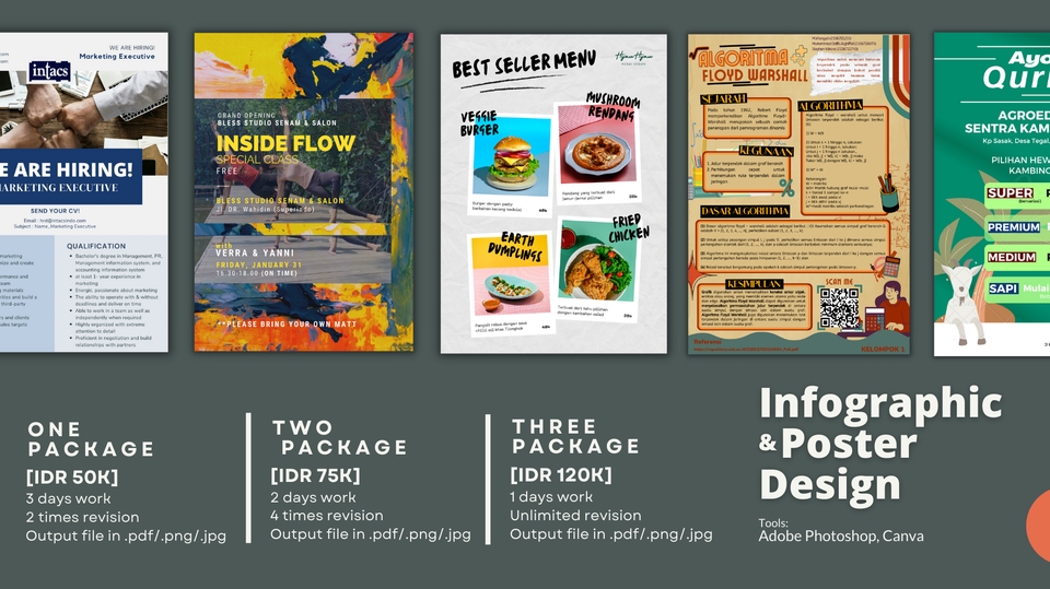 Jasa Desain Logo Online untuk Berbagai Kebutuhan - Desain Inforgrafis & Poster with Canva 1 Hari Jadi!!