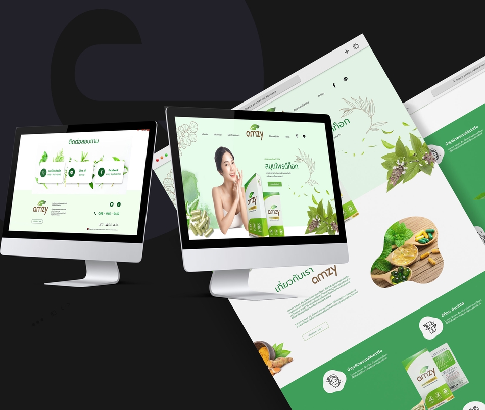 UX/UI Design for Web & App - รับออกแบบWeb Design UX/UI ทันสมัย แบรนเนอร์เว็บ ตามคอนเซ็ปของลูกค้า (ส่งงาน PSD File) - 3