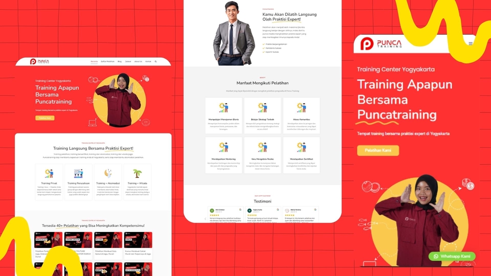 Jasa Pembuatan Website Profesional dan Website Toko Online Murah di Indonesia, disertai harga pembuatan website dan contoh website.