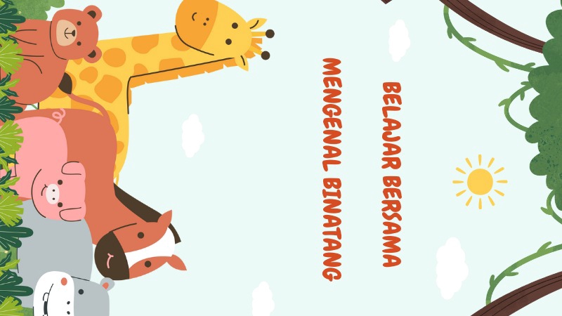 Ilustrasi hewan lucu untuk anak, belajar mengenal binatang bersama, jasa desain ilustrasi gambar kartun, jasa ilustrasi hewan, ilustrasi digital.
