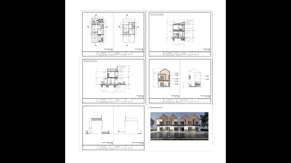 CAD Drawing - AUTOCAD FAST - Gambar Kerja - IMB - 10000 / M2 ( Nego ) - 1